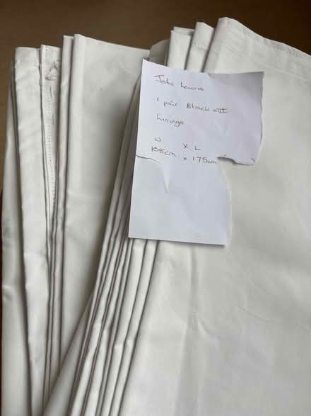 Photo of free Blackout curtain lining - ivory (Bexleyheath DA6) #1
