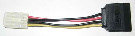 Photo of Molex floppy to SATA power cable (castro valley) #1