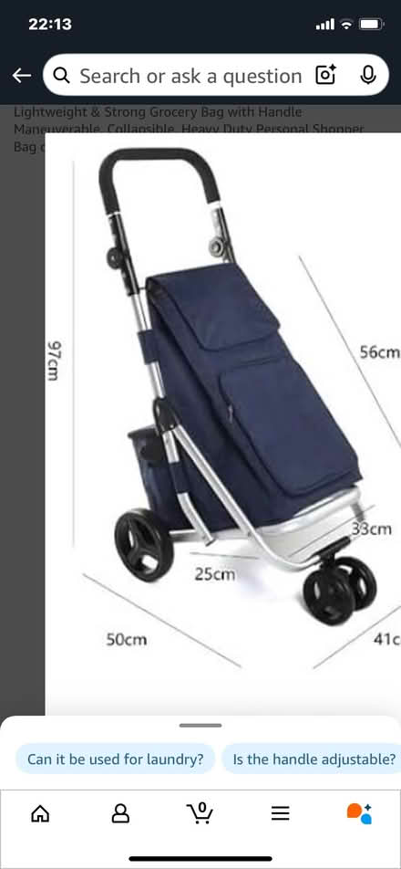 Photo of free Trolley bag on wheels, used once (Flanshaw WF2) #1