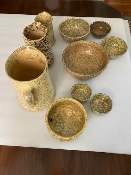 Photo of free Antique Spongeware Ceramic Pottery (Old Town Bowie) #2