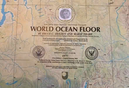 Photo of free Map of world ocean floor (Winklebury RG23) #2
