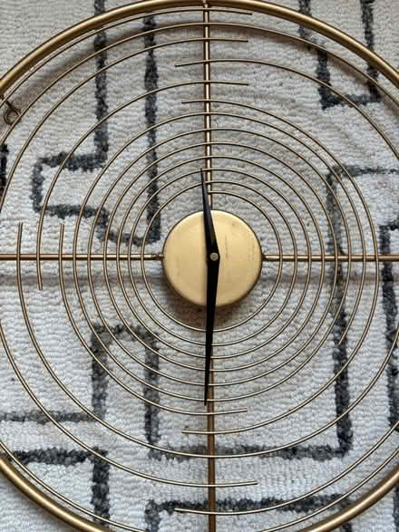 Photo of free Gold metal wall clock (Rego Park) #2