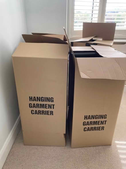 Photo of free Moving wardrobe boxes with rails (Wallands Park BN7) #1