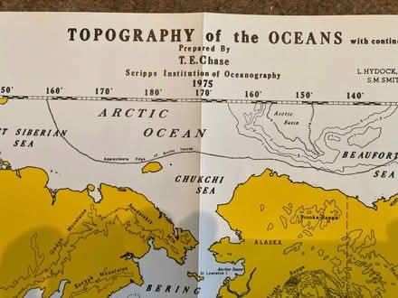 Photo of free Map of Topography of the oceans (Winklebury RG23) #2