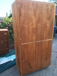 Photo of free Large great quality wood cabinet (Keizer Terrace green) #1