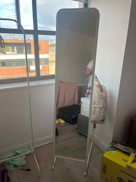 Photo of free Standing mirror with hooks (Slough central SL1) #1