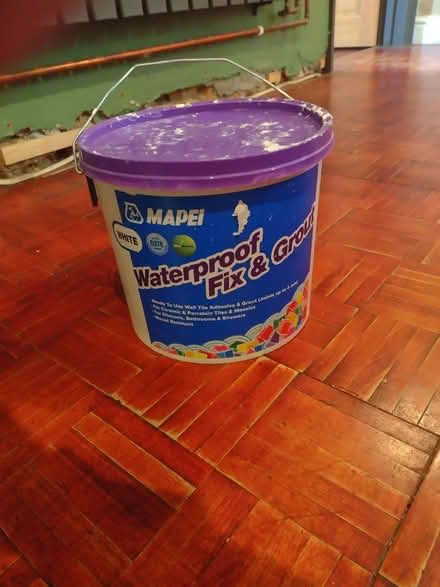 Photo of free Maipei shower adhesive and Maipei grout (Doddington PE15) #4