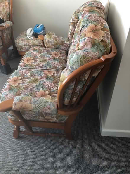 Photo of free Sofa, one chair & foot stall (Southsea PO5) #4