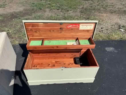 Photo of free Cedar Lane Wooden Chest (105 Albrecht Dr Lake Bluff IL) #2