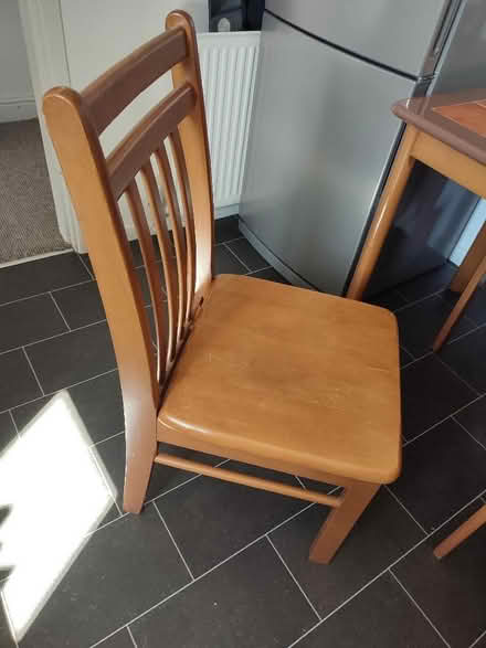 Photo of free Solid wood dining table and 4 chairs (Rhosllanerchrugog LL14) #4