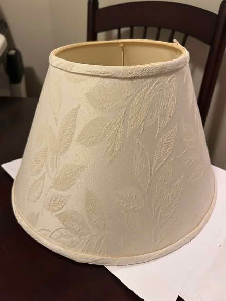 Photo of free 8” lampshade - ivory colour (L5L 5P5) #1