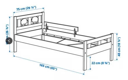 Photo of free IKEA Children's/Toddler Bed with slatted bed base 70x160 cm (Brook Green W14) #2