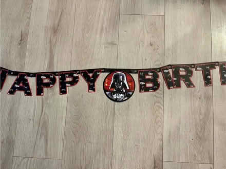 Photo of free Star ware birthday banner (Ware SG12) #2