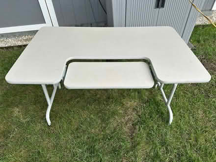 Photo of free Portable table w/keyboard dropdown (Downers Grove South Side) #1