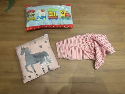 Photo of free Kids throw pillows and thin blanket (Lightwater GU18) #1