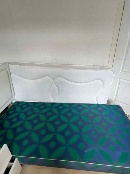 Photo of free single bed, mattress & headboard (denton m34) #3
