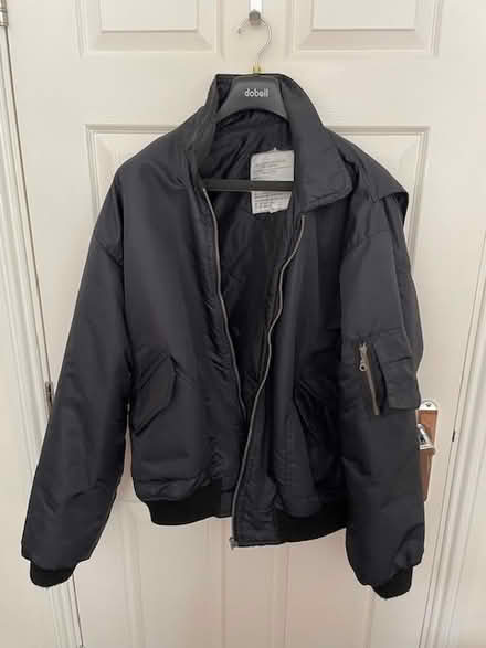 Photo of free Black flying jacket/heavy coat (Cambridge CB4) #1