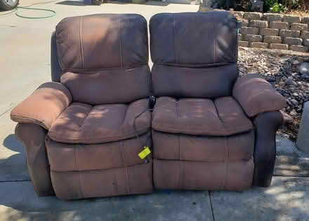 Photo of free Powered leather love seat (North Broadway, Escondido) #1