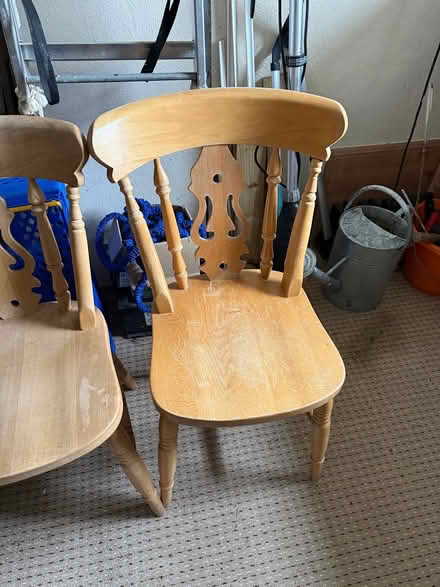 Photo of free Two pine kitchen chairs (Nailsea BS48) #3
