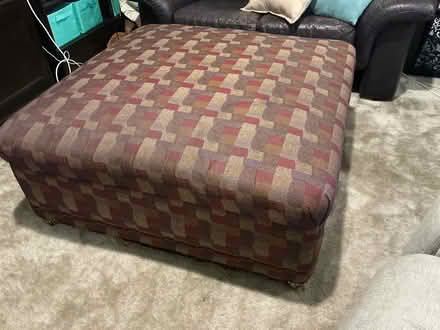 Photo of free Large square ottoman (Howell) #3