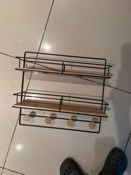 Photo of free coats hanger with 2 mini shelfs (East Acton W3) #1
