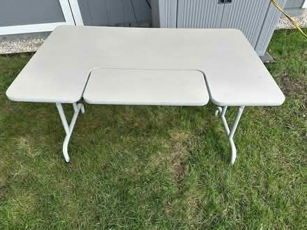 Photo of free Portable table w/keyboard dropdown (Downers Grove South Side) #2