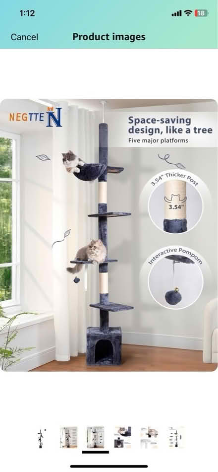 Photo of free Floor-to-ceiling cat tree (Taylor, off of telegraph) #2
