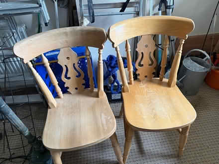 Photo of free Two pine kitchen chairs (Nailsea BS48) #1