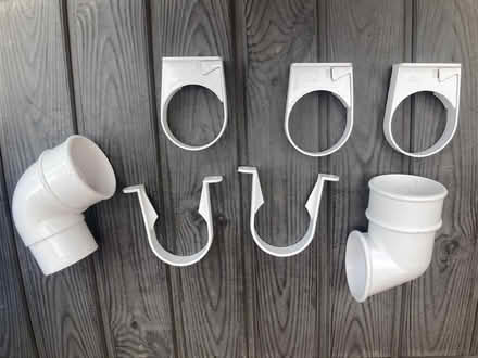 Photo of free Flo-Plast plastic downpipes parts (Leckhampton GL53) #1