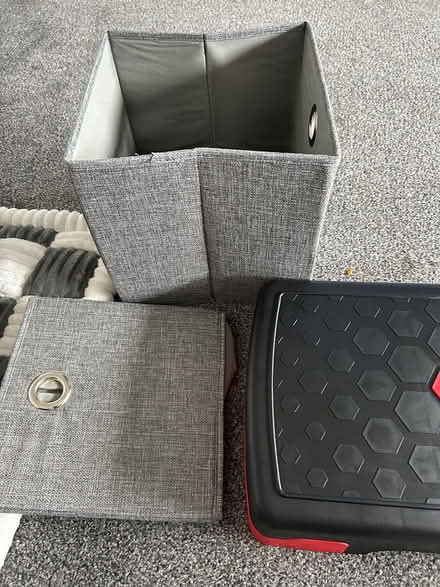 Photo of free 2x small cube storage boxes (G71 5NJ) #1