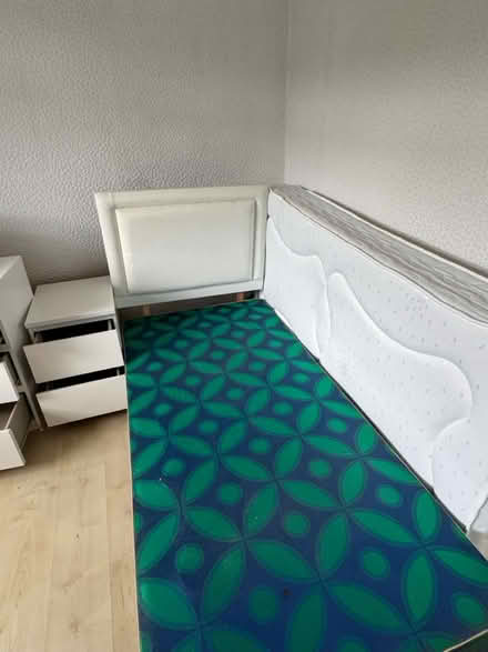 Photo of free single bed, mattress & headboard (denton m34) #4