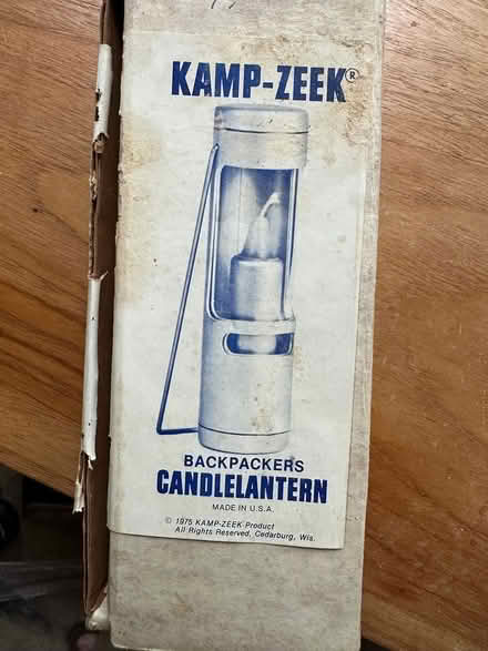 Photo of free back packers candle lantern (Arlington Center) #1