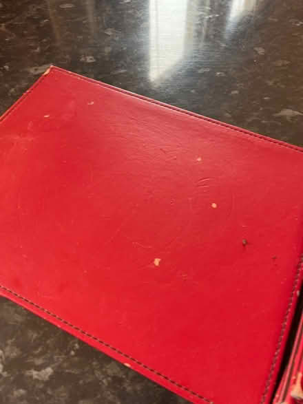 Photo of free 8 table mats red leather (Widcombe) #2