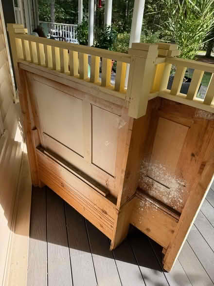 Photo of free Wooden Seat With Storage (Groton, Hoyts Wharf Road) #3