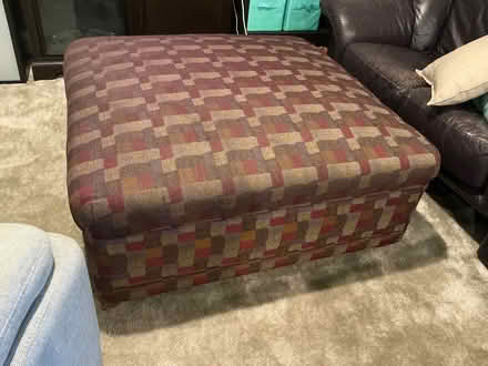 Photo of free Large square ottoman (Howell) #2