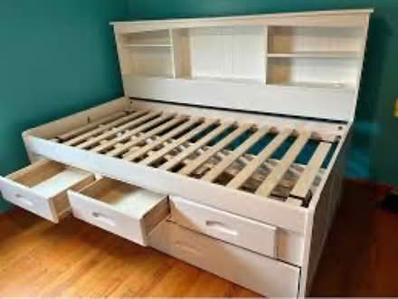 Photo of free Twin storage bed with trundle (In Burleigh Manor Neighborhood) #1