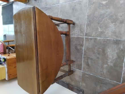 Photo of free Dropleaf vintage wooden table (Bishop's Castle SY9) #3