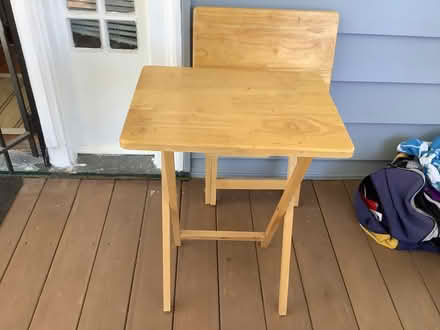 Photo of free two wooden TV trays (Brightwood, Washington D) #1