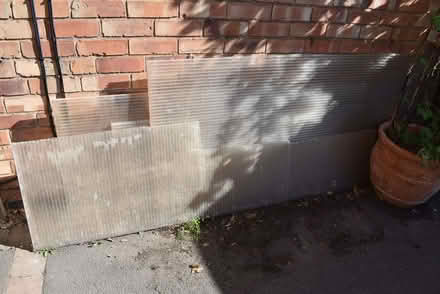 Photo of free Used UV Protected polycarbonate roofing sheet pieces (Keyworth NG12) #1