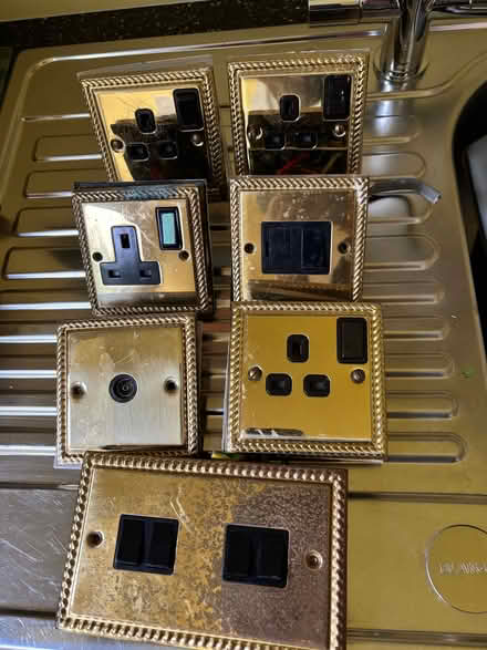 Photo of free Outside light + selection of gold switches (Kenilworth CV8) #2