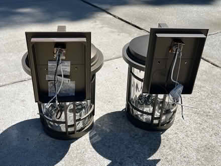 Photo of free Pair outdoor house/porch lamps (Mountain View nr train station) #2