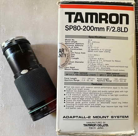 Photo of free 80-200 mm Camera Lens (Germantown) #1