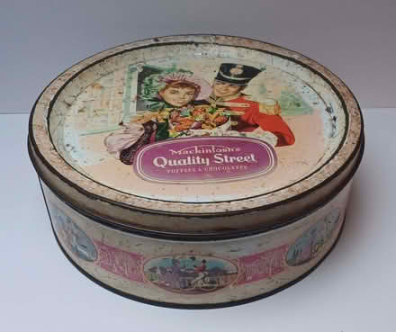 Photo of free Vintage Quality Street tin (1950s/1960s) - a bit tatty! (Primrose LA1) #1