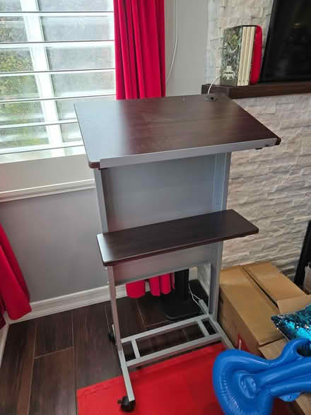 Photo of free Wheeled Lectern Minimalist, 2 shlvs (East Anaheim / Anaheim Hills) #2