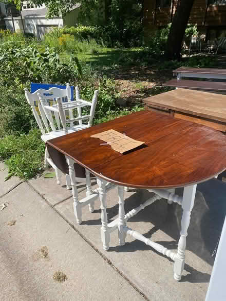 Photo of free 2 desks; table/2 chairs, fridge (Shoreview) #1