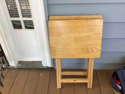 Photo of free two wooden TV trays (Brightwood, Washington D) #2