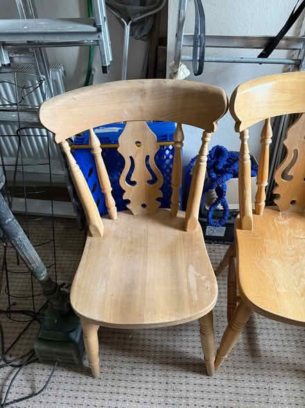 Photo of free Two pine kitchen chairs (Nailsea BS48) #2