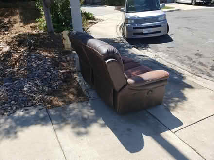 Photo of free Powered leather love seat (North Broadway, Escondido) #2