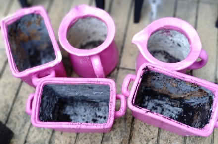 Photo of free 5 pink garden planters (Sydenham, SE26) #1