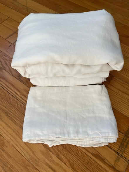 Photo of free Cream colored linen bedding (Walden - North Porter Square) #1